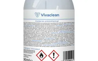 Vivaclean kéz- és bőrfertőtlenítő gél 500 ml 1